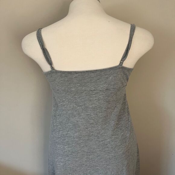 Y2K Vintage Womens Long Grey Maxi T-Shirt Halter Dress by Xhilaration sz Small - Picture 7 of 8